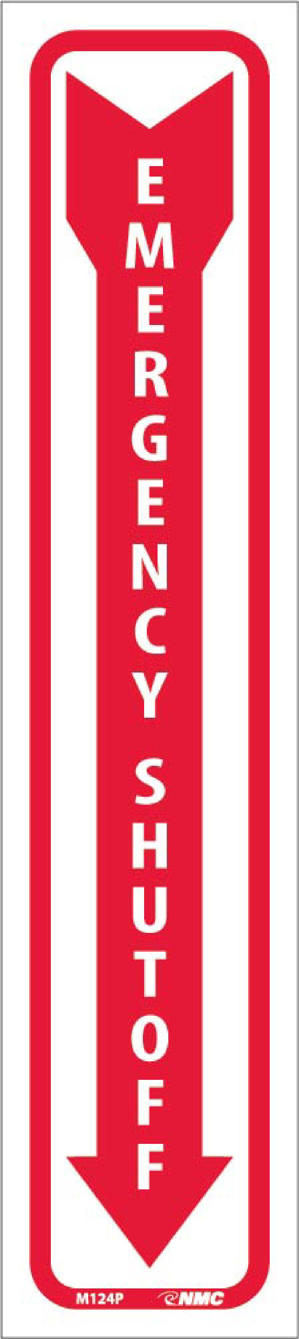 Emergency Shut Off Sign-eSafety Supplies, Inc