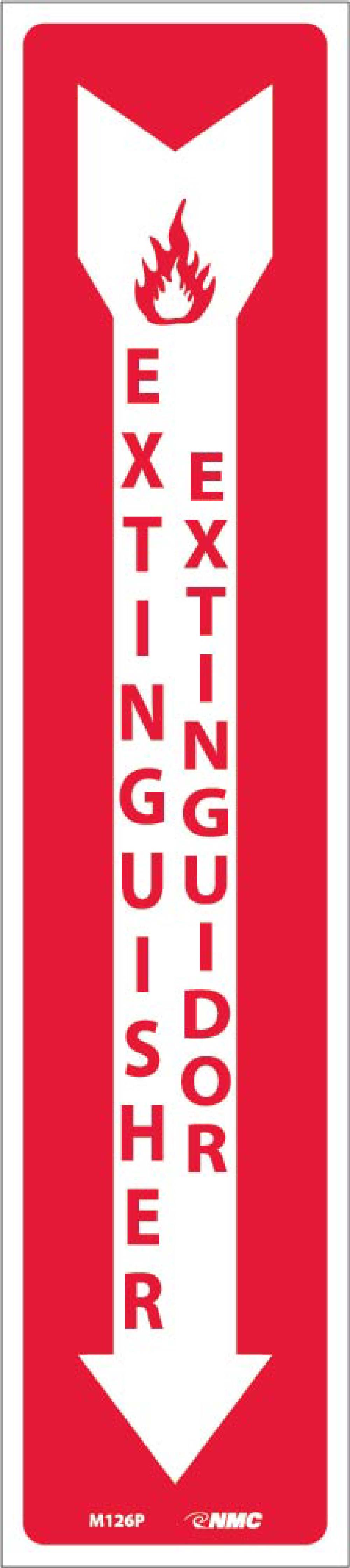 Extinguisher Sign - Bilingual-eSafety Supplies, Inc