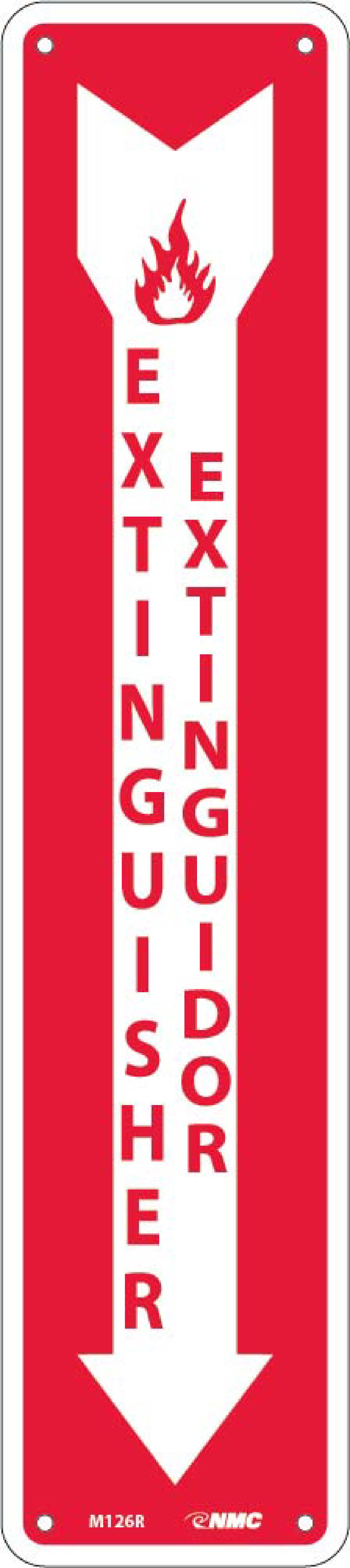 Extinguisher Sign - Bilingual-eSafety Supplies, Inc