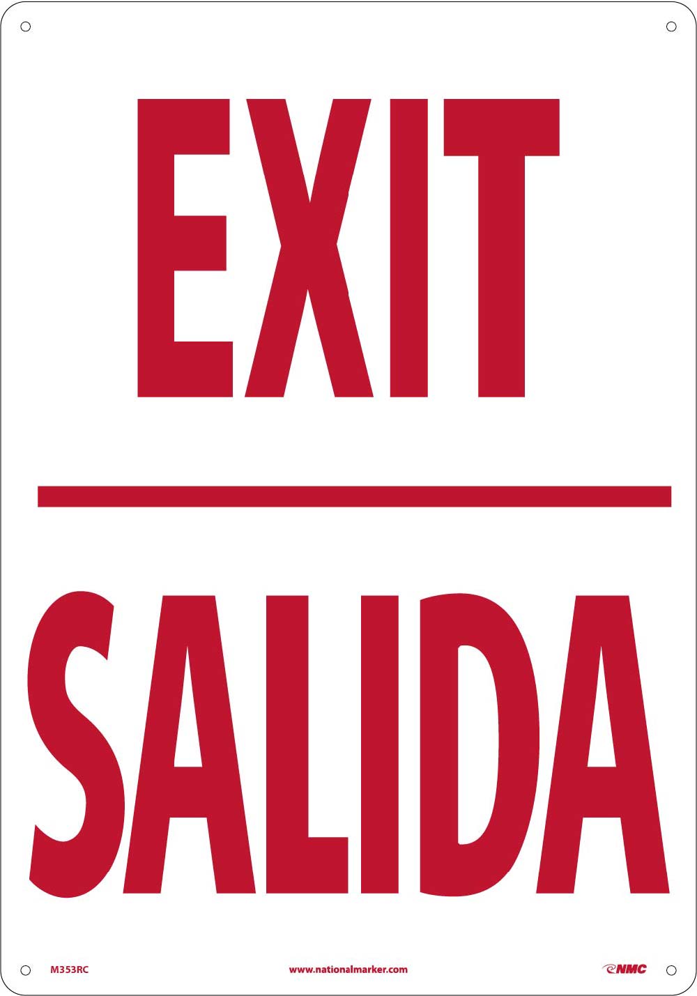 Exit Sign - Bilingual-eSafety Supplies, Inc