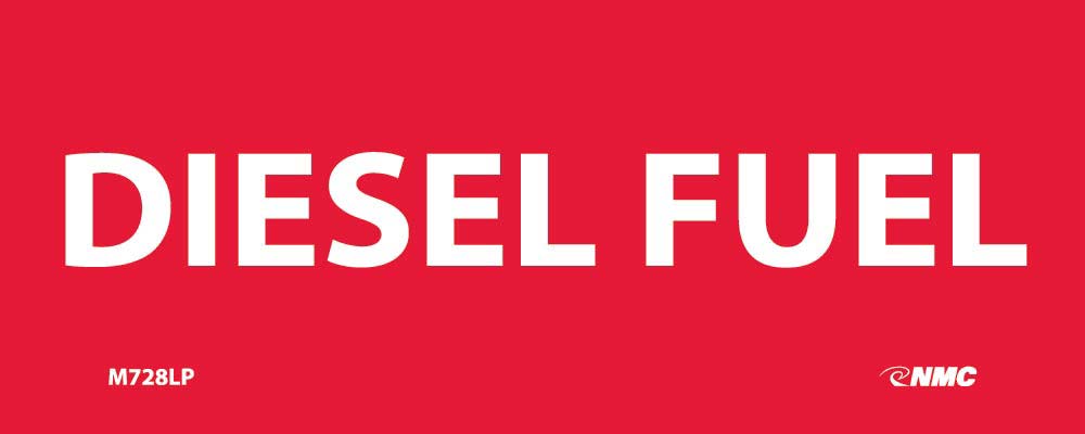 Diesel Fuel Laminated Label-eSafety Supplies, Inc