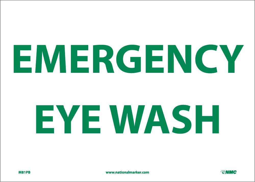 Emergency Eye Wash Sign-eSafety Supplies, Inc
