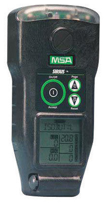 MSA Sirius Portable Combustible Gas, Carbon Monoxide, Hydrogen Sulphide And Oxygen Monitor With Rechargeable Battery, Sampling Line, Probe, Carry Line With Belt Clip , Cordura Jacket With Harness,-eSafety Supplies, Inc