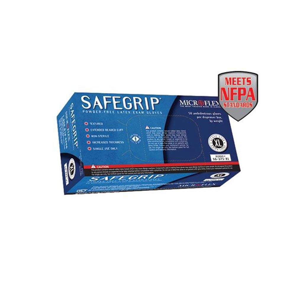 Microflex - SafeGrip Powder-Free Latex Exam - Box-eSafety Supplies, Inc