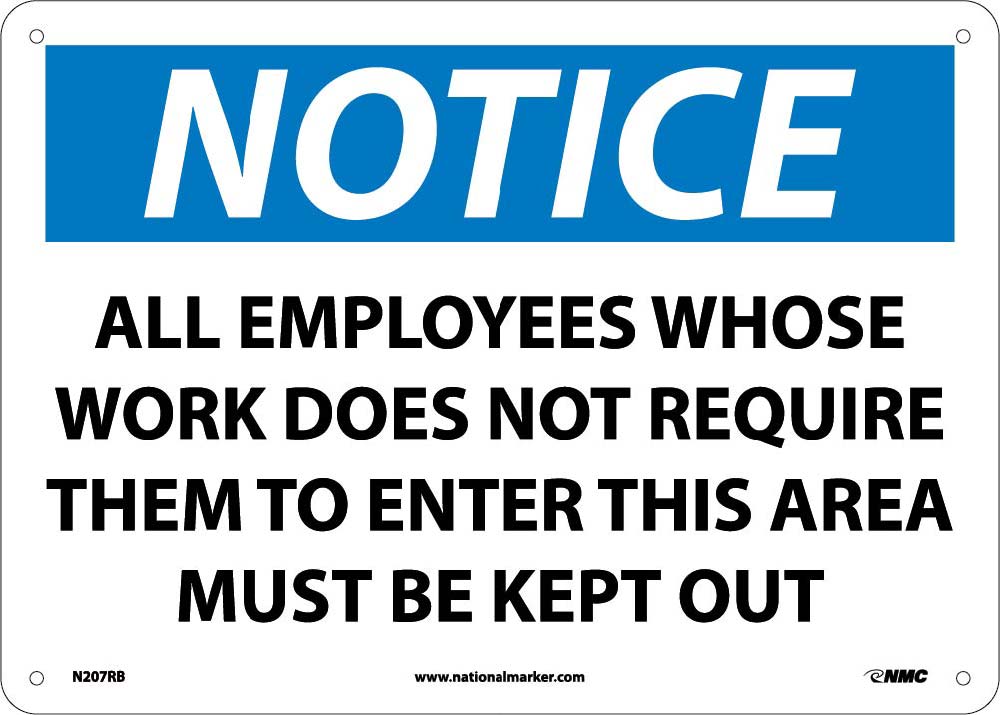 Notice Restricted Access Sign-eSafety Supplies, Inc