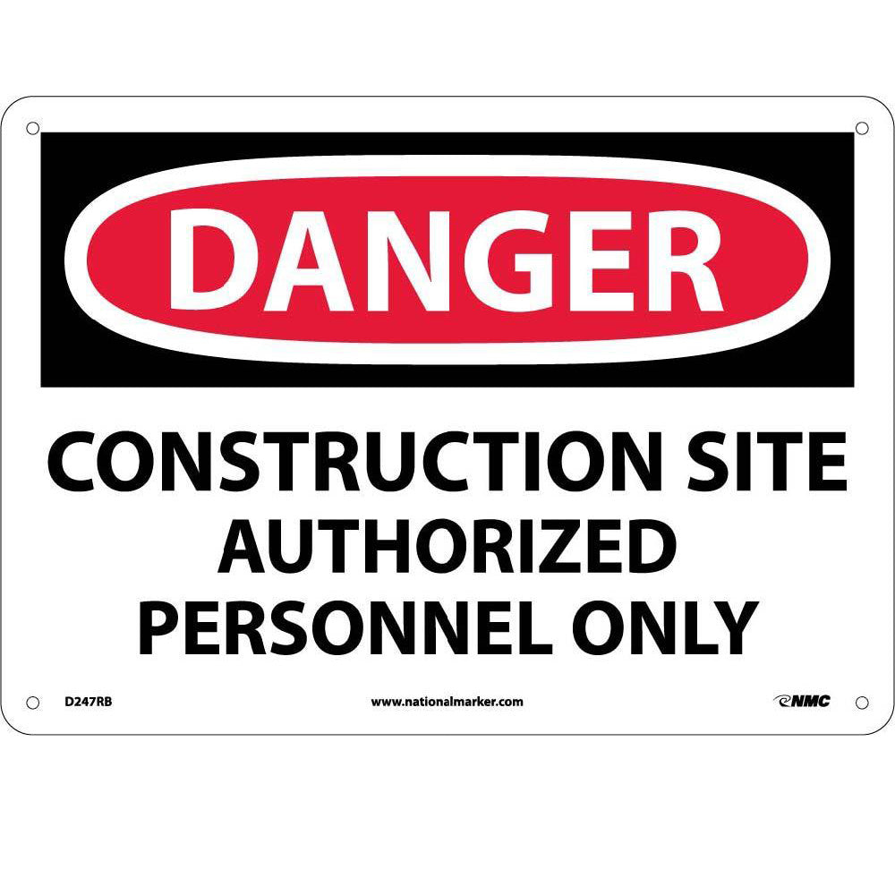 Danger Construction Site Sign-eSafety Supplies, Inc