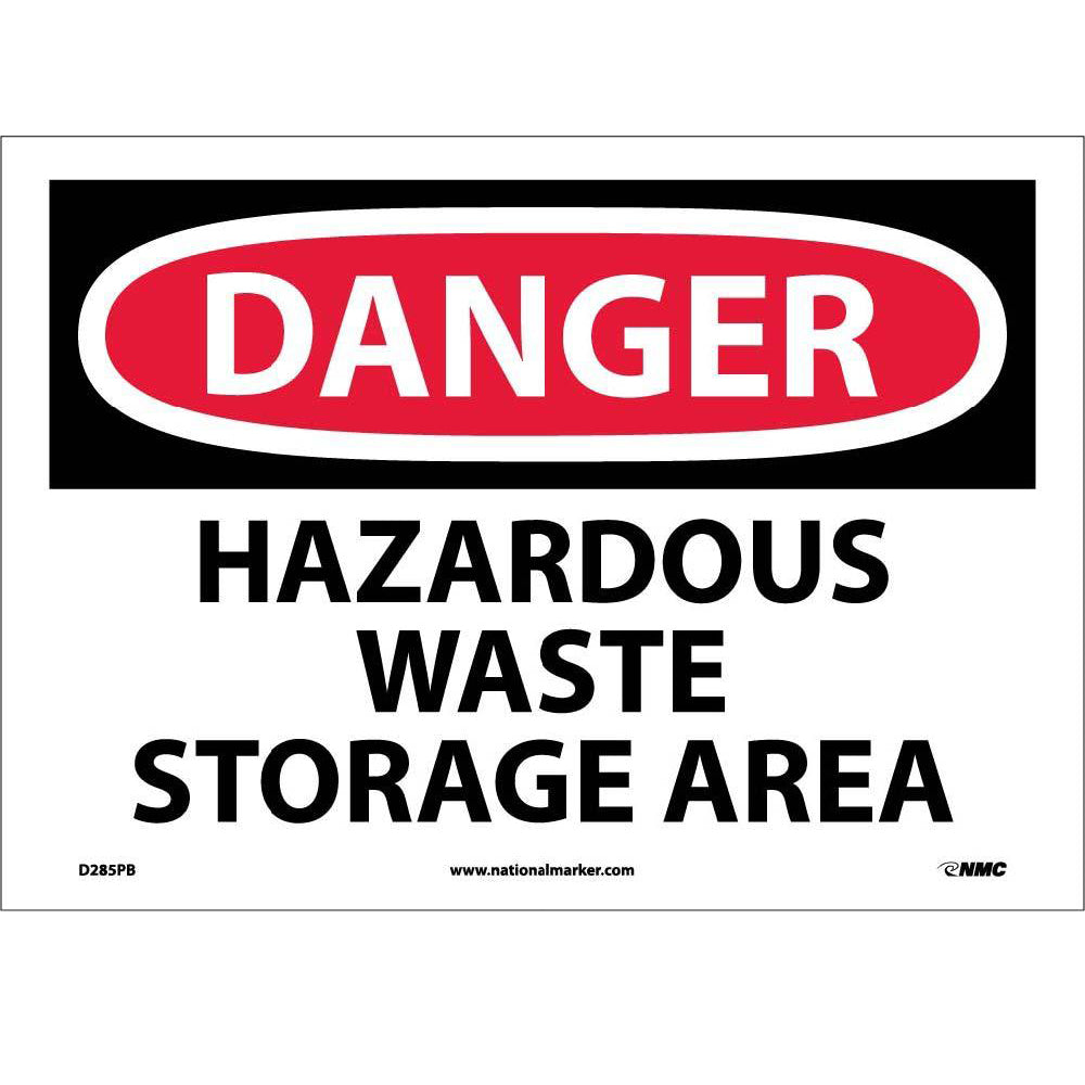 Danger Hazardous Waste Storage Area Sign-eSafety Supplies, Inc