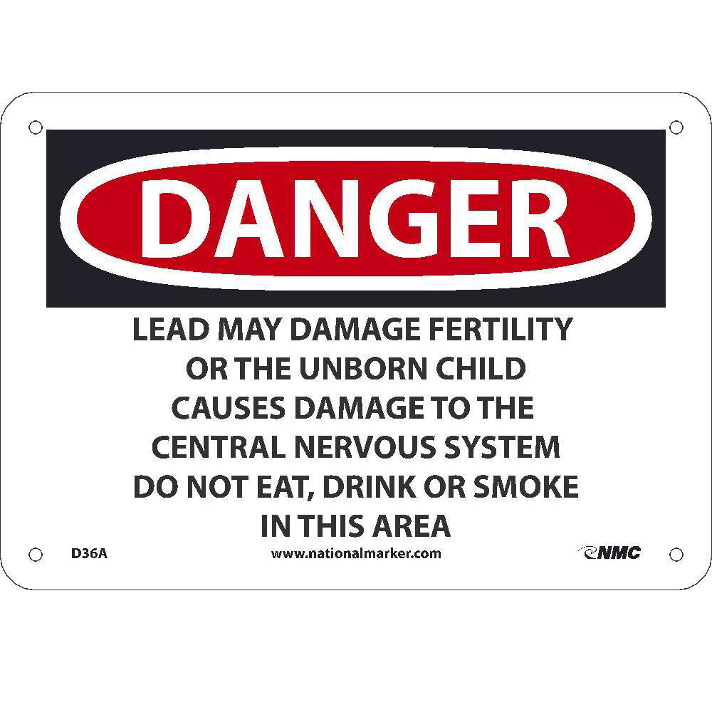 Danger Lead Work Area Sign-eSafety Supplies, Inc