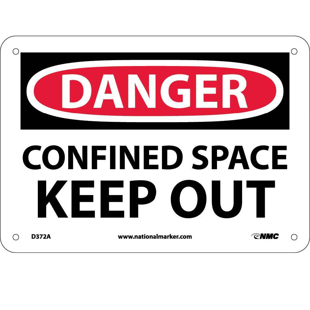 Danger Confined Space Keep Out Sign-eSafety Supplies, Inc