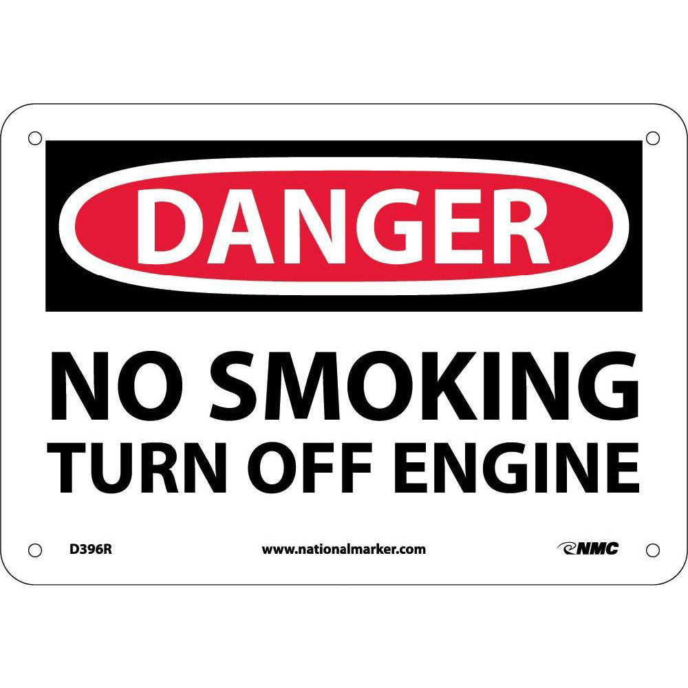 Danger No Smoking Turn Off Engine Sign-eSafety Supplies, Inc