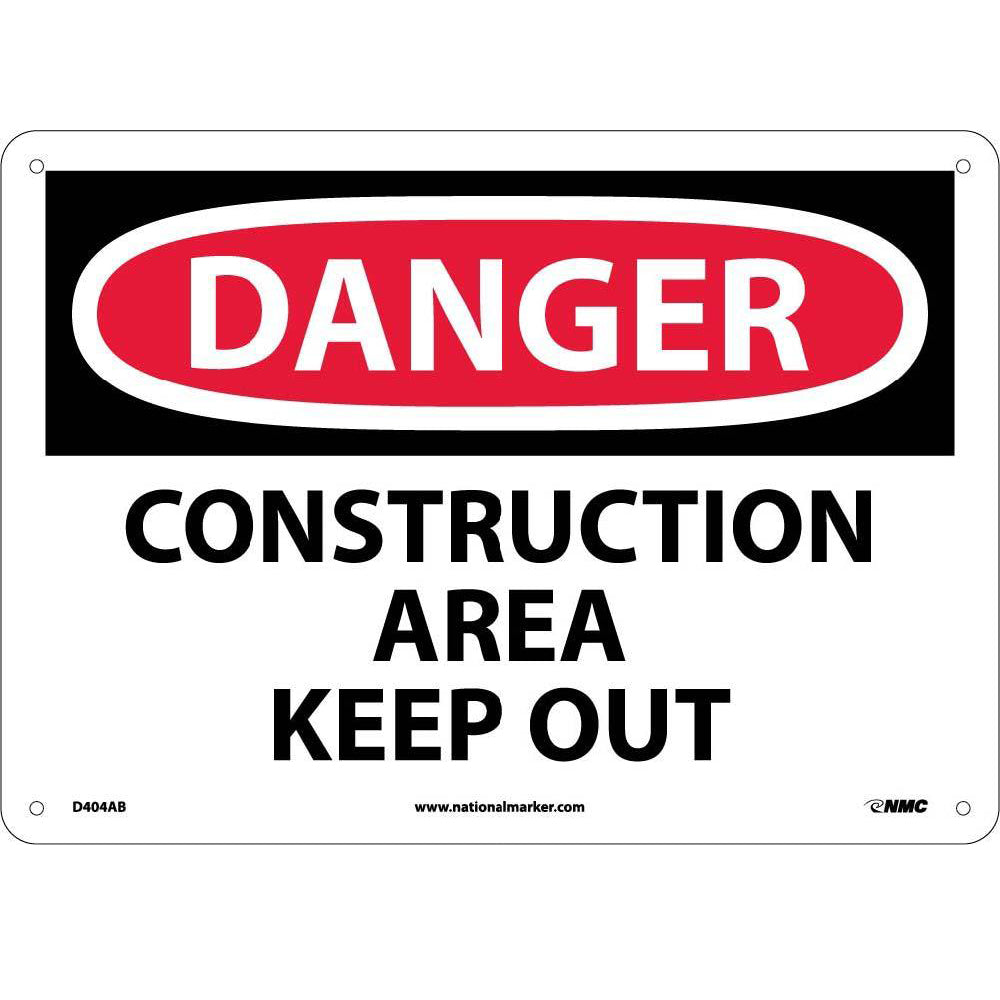 Danger Construction Area Keep Out Sign-eSafety Supplies, Inc