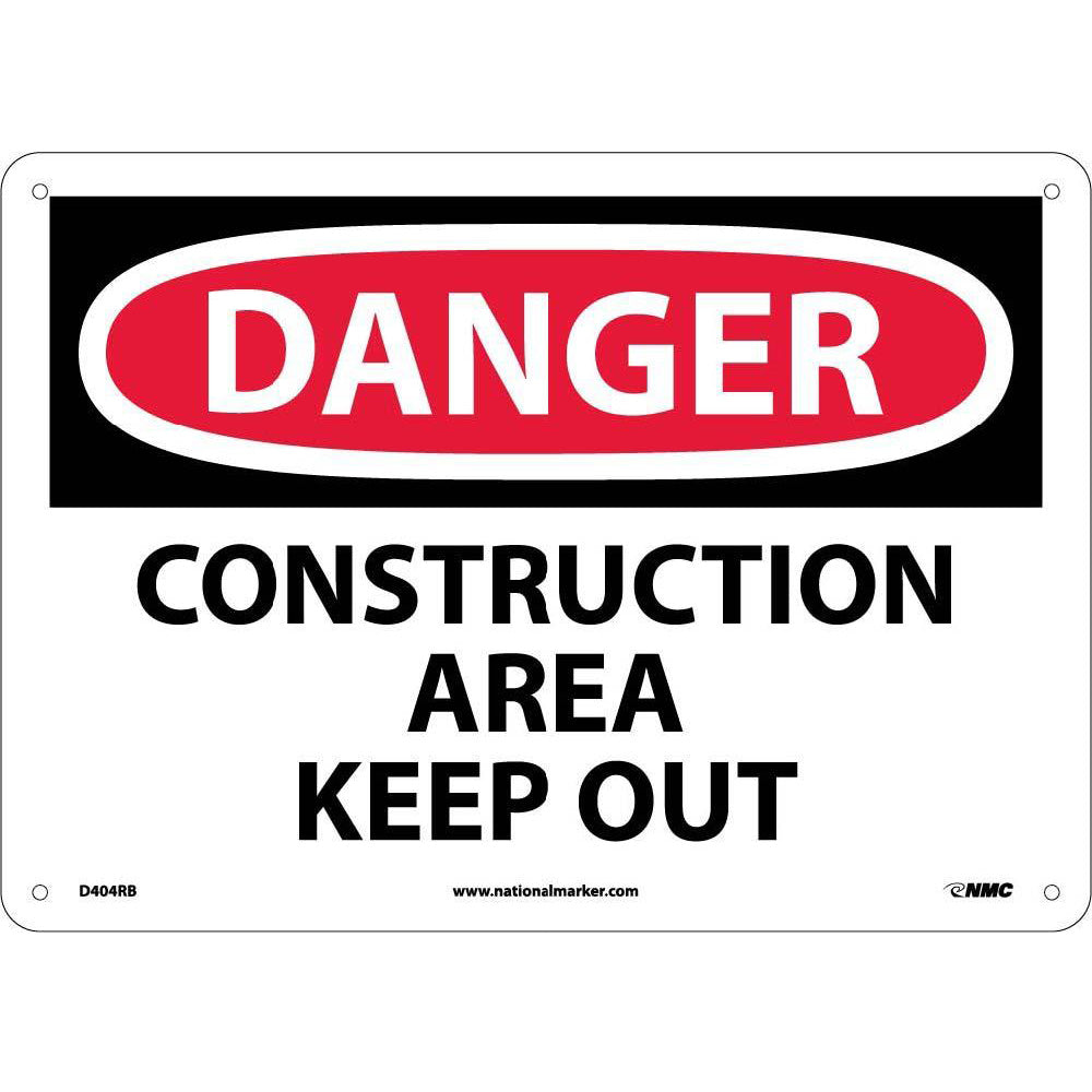 Danger Construction Area Keep Out Sign-eSafety Supplies, Inc