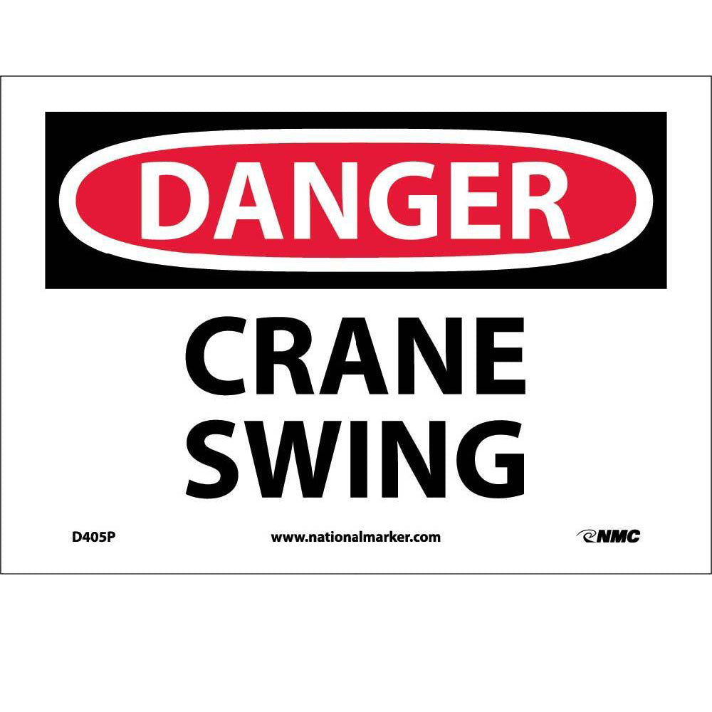 Danger Crane Swing Sign-eSafety Supplies, Inc