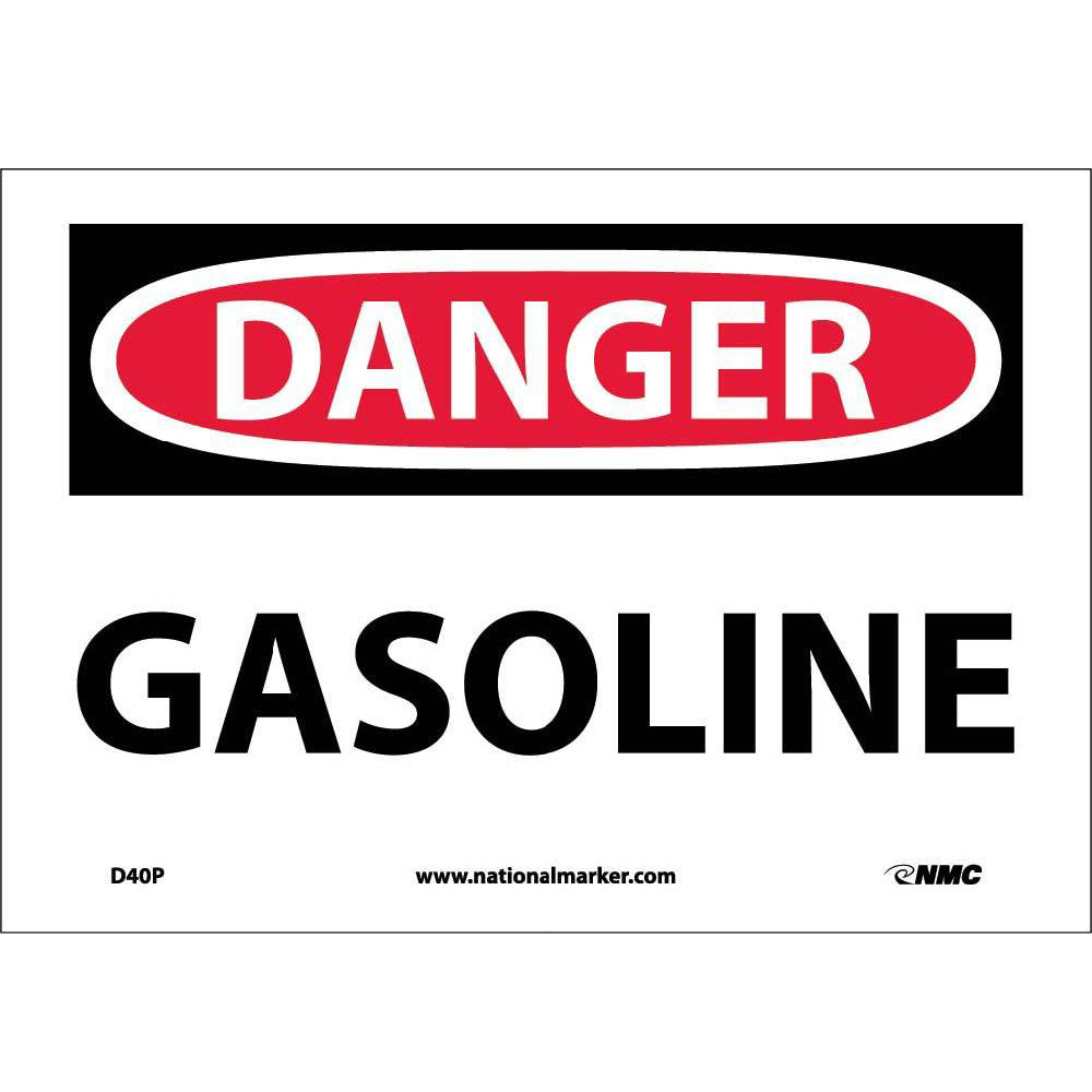 Danger Gasoline Sign-eSafety Supplies, Inc