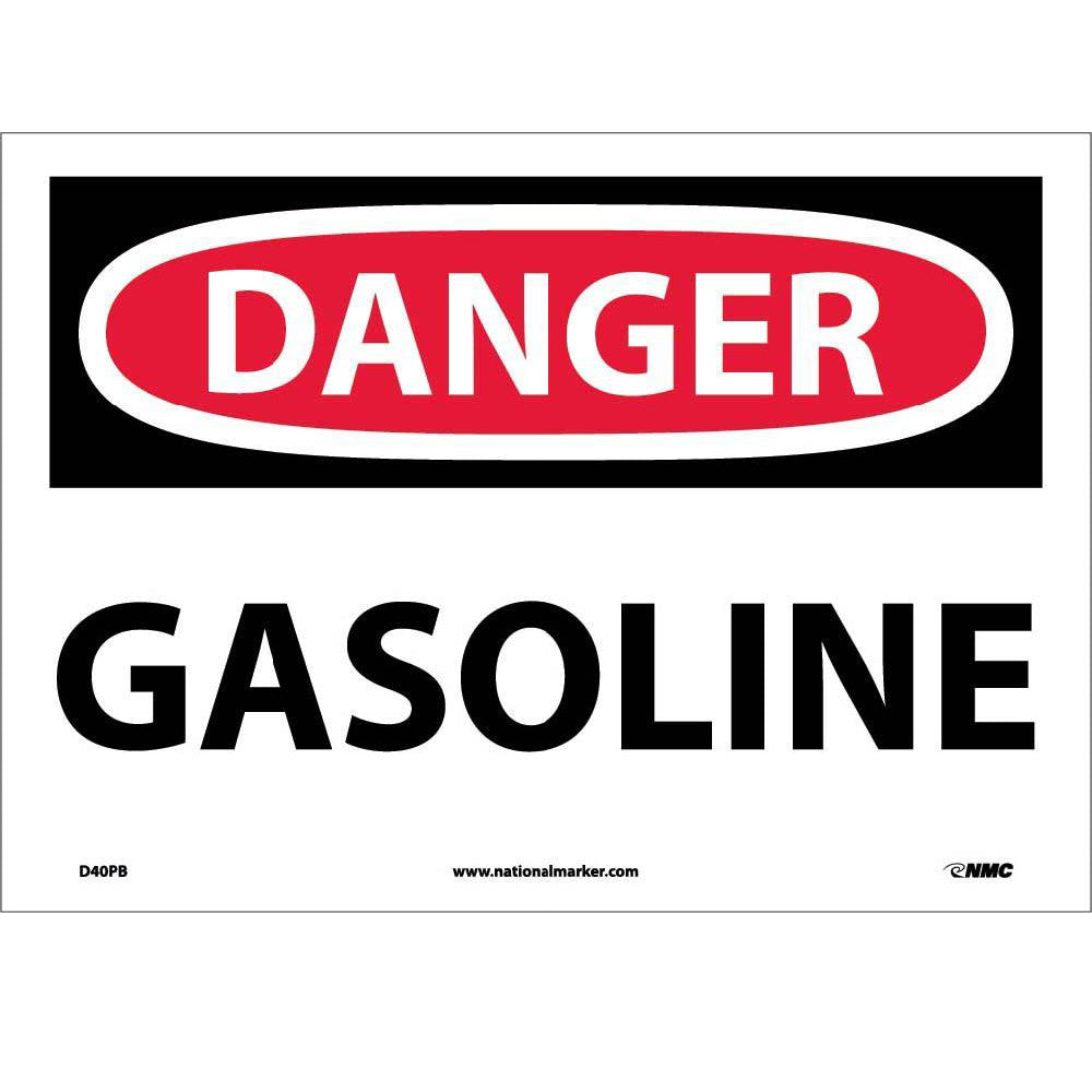 Danger Gasoline Sign-eSafety Supplies, Inc