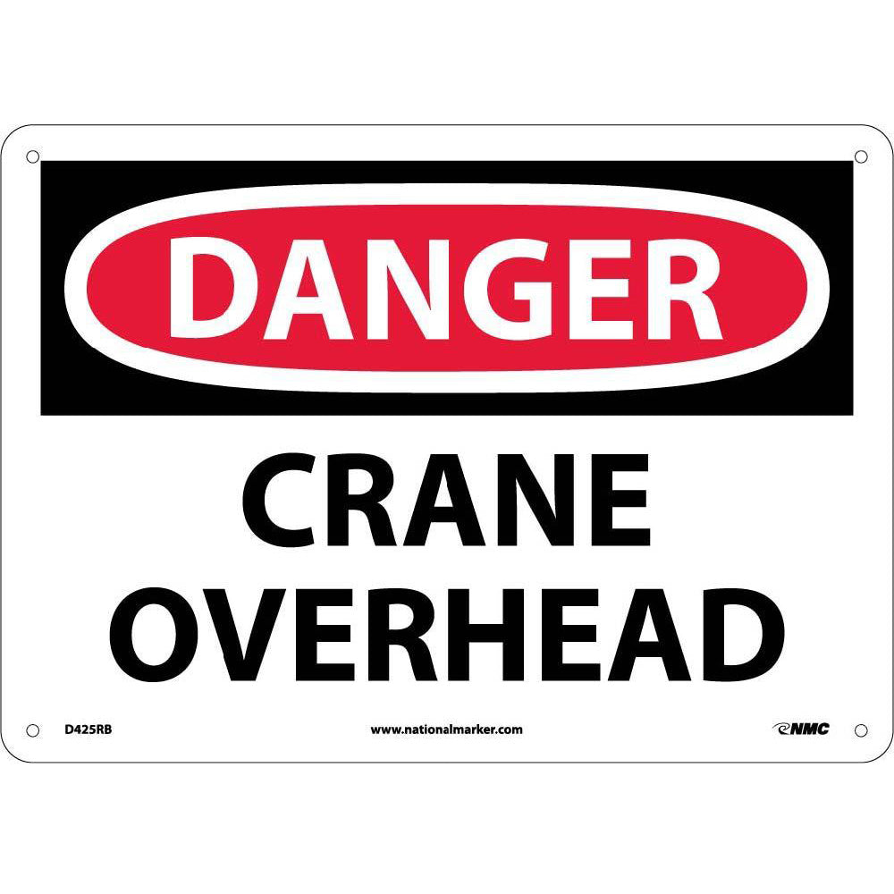 Danger Crane Overhead Sign-eSafety Supplies, Inc
