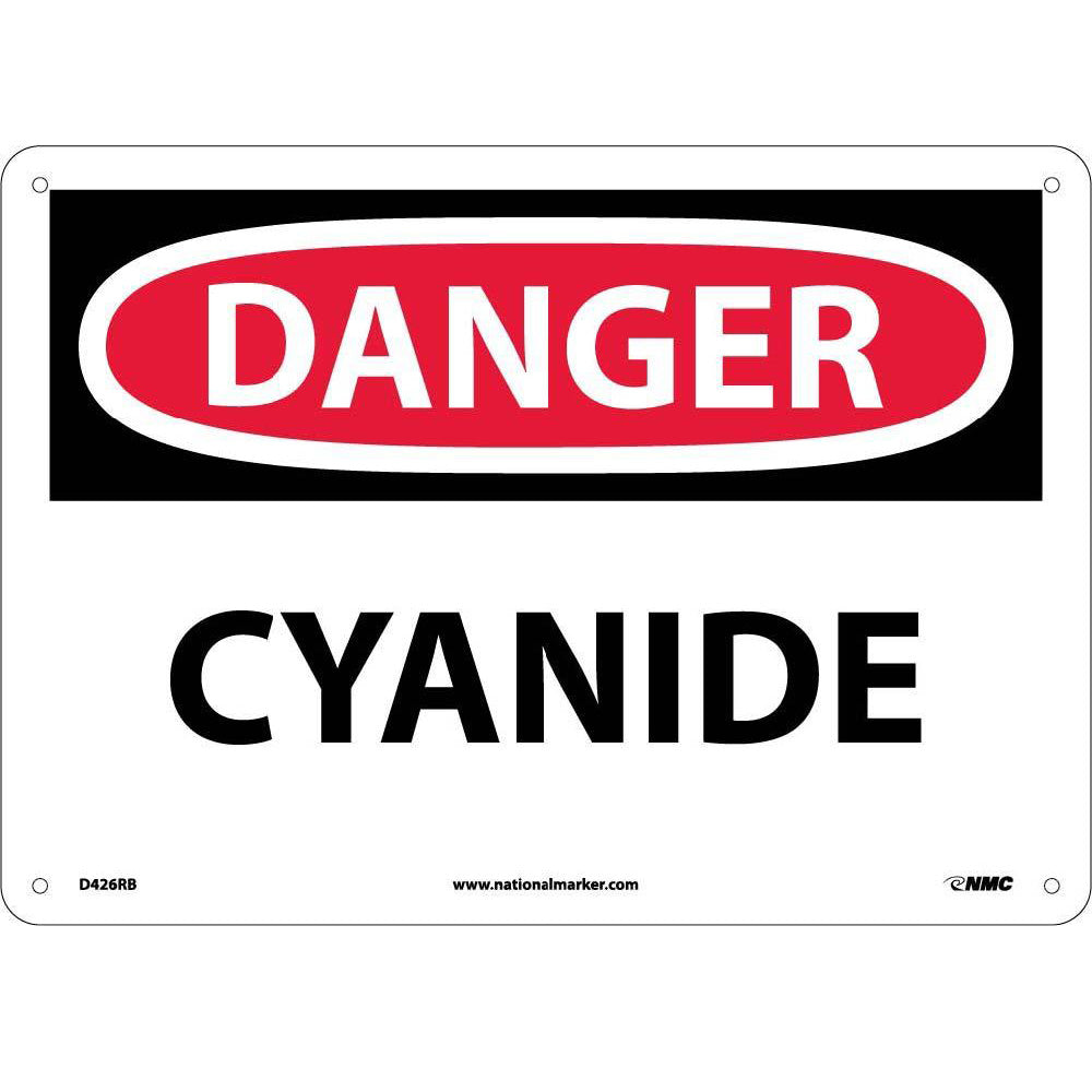 Danger Cyanide Sign-eSafety Supplies, Inc