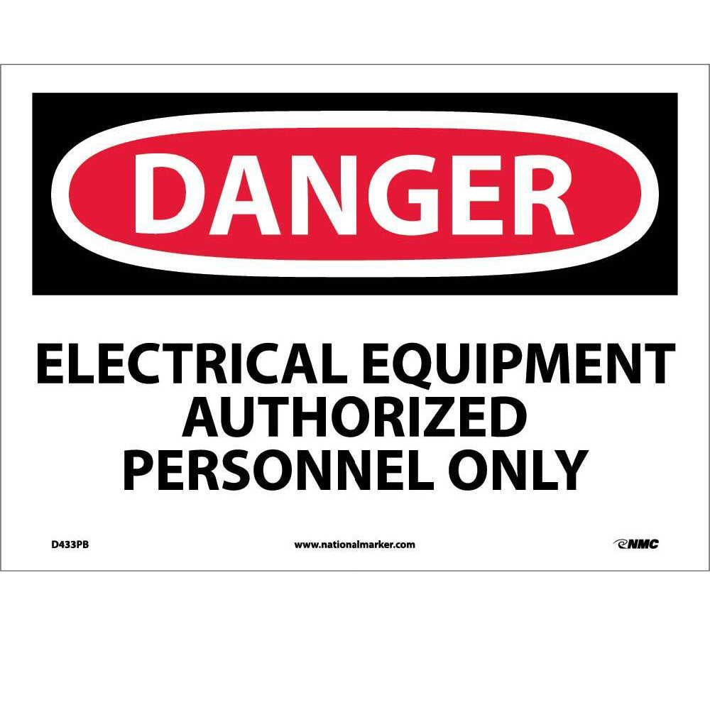 Danger Electrical Equipment Sign-eSafety Supplies, Inc