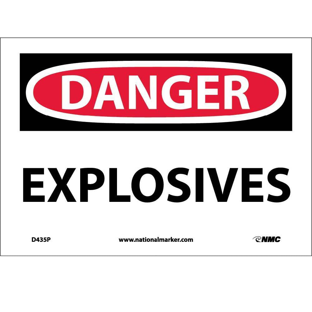 Danger Explosives Sign-eSafety Supplies, Inc