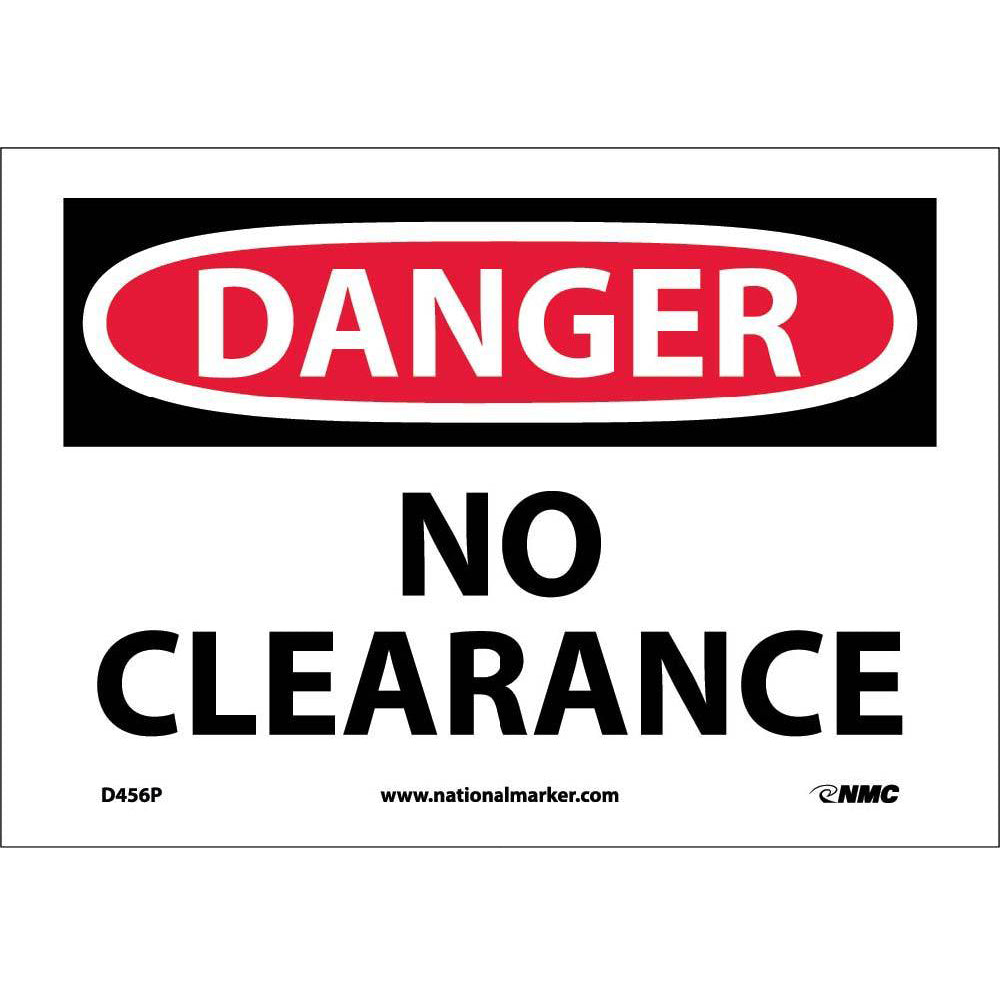 No Clearance Sign-eSafety Supplies, Inc