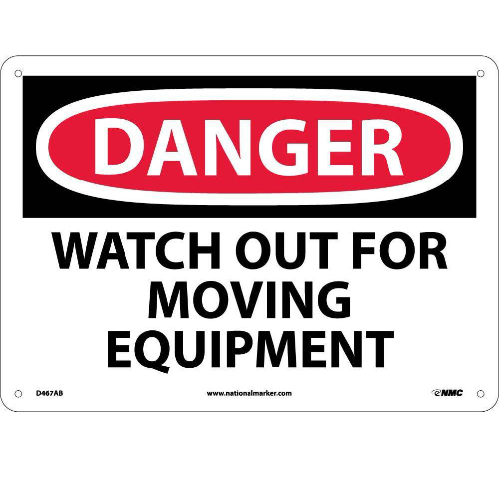 Danger Watch Out For Moving Equipment Sign-eSafety Supplies, Inc