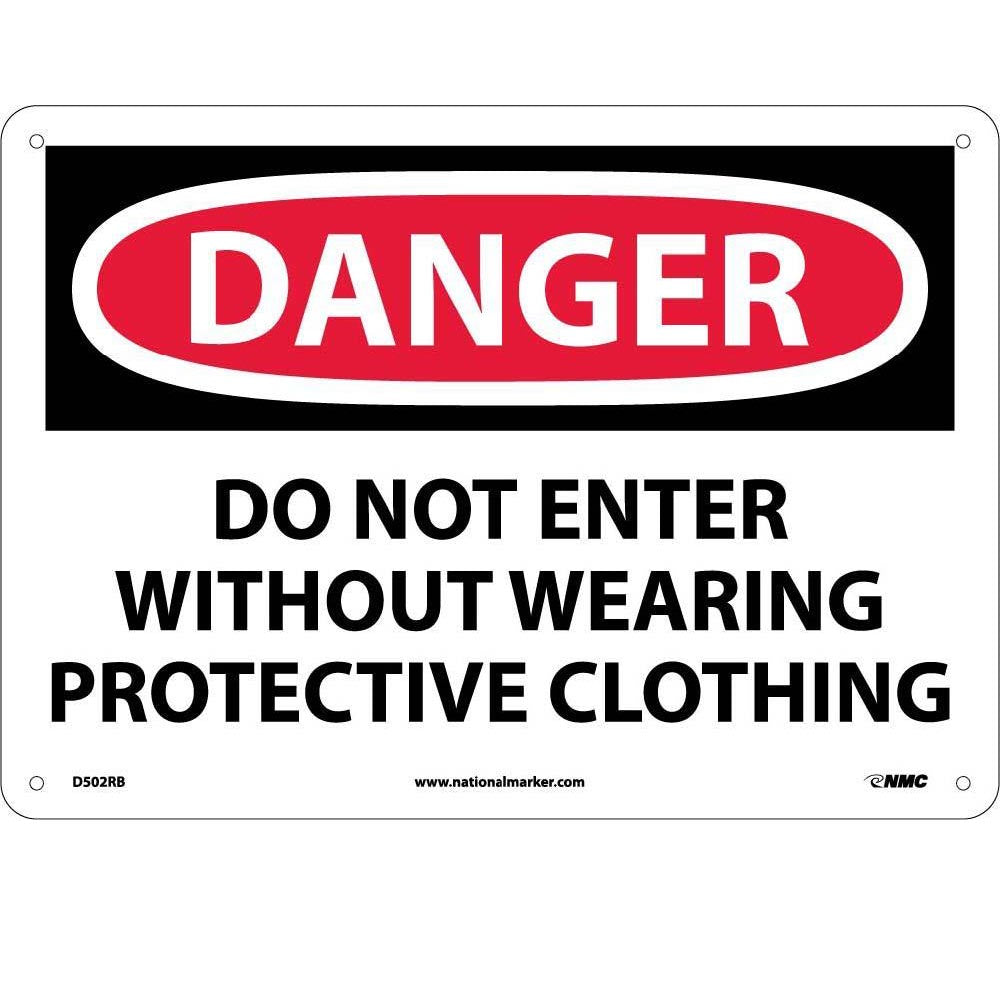 Danger Do Not Enter Wear Protective Clothing Sign-eSafety Supplies, Inc