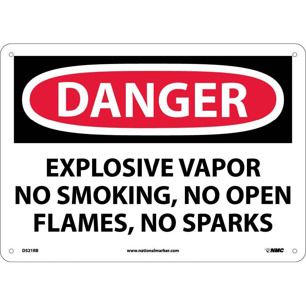 Explosive Vapor No Smoking N.. Sign-eSafety Supplies, Inc