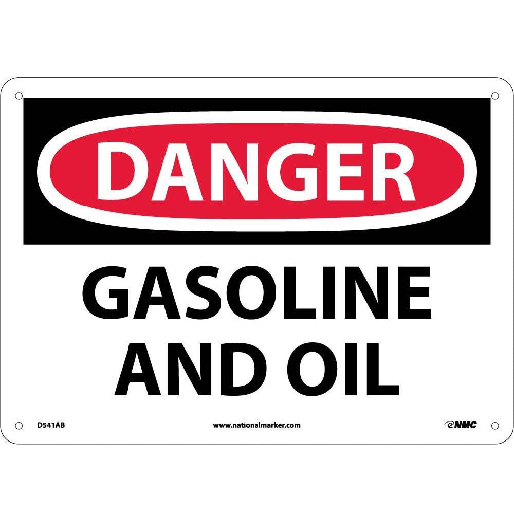 Danger Gasoline And Oil Sign-eSafety Supplies, Inc