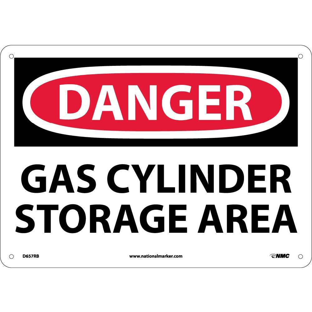 Danger Gas Cylinders Storage Area Sign-eSafety Supplies, Inc
