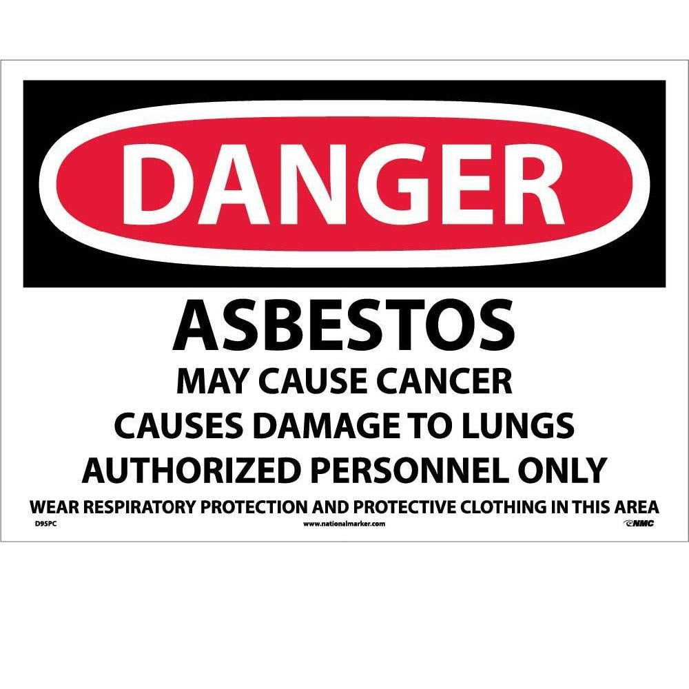 Danger Asbestos Sign-eSafety Supplies, Inc