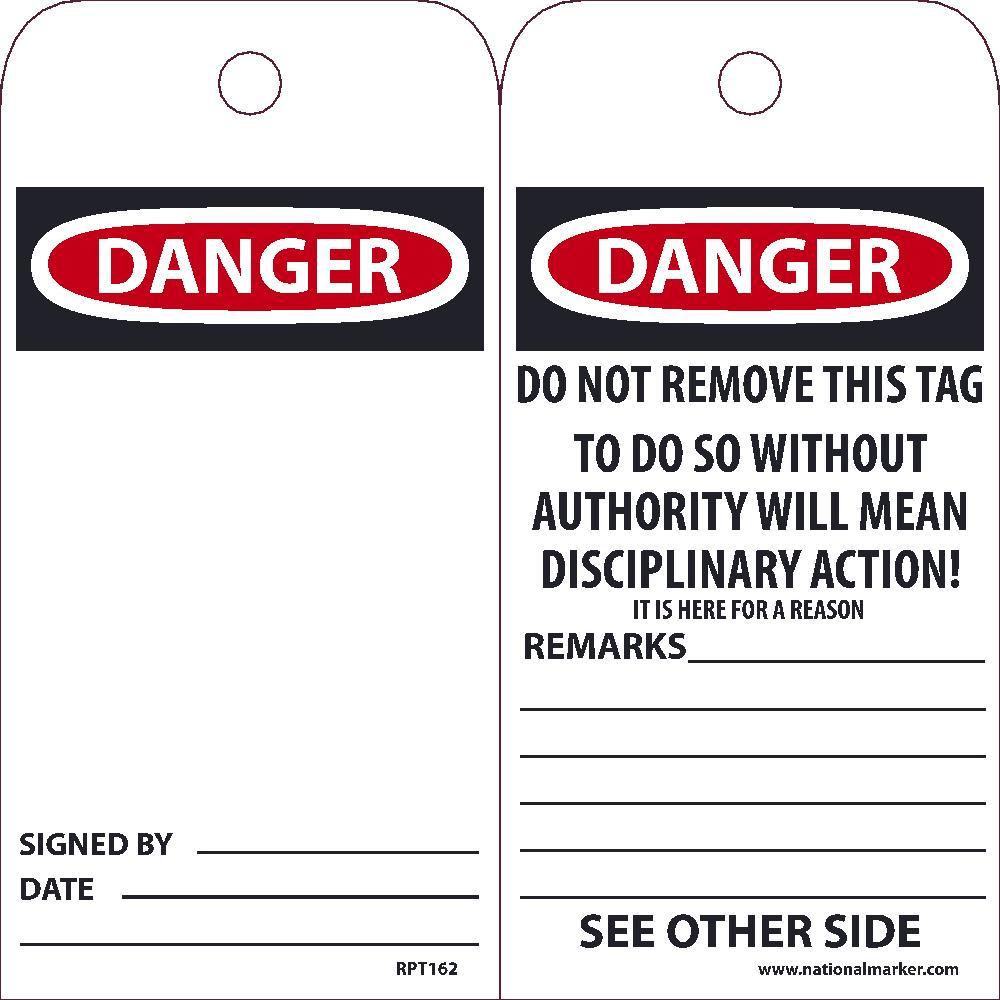 Danger Blank Tag - Pack of 25-eSafety Supplies, Inc