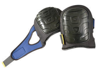 OccuNomix Blue Premium EVA Foam Knee Pad With Hook And Loop Neoprene Split Strap Closure And Black Gel Hard PE Flat Cap-eSafety Supplies, Inc