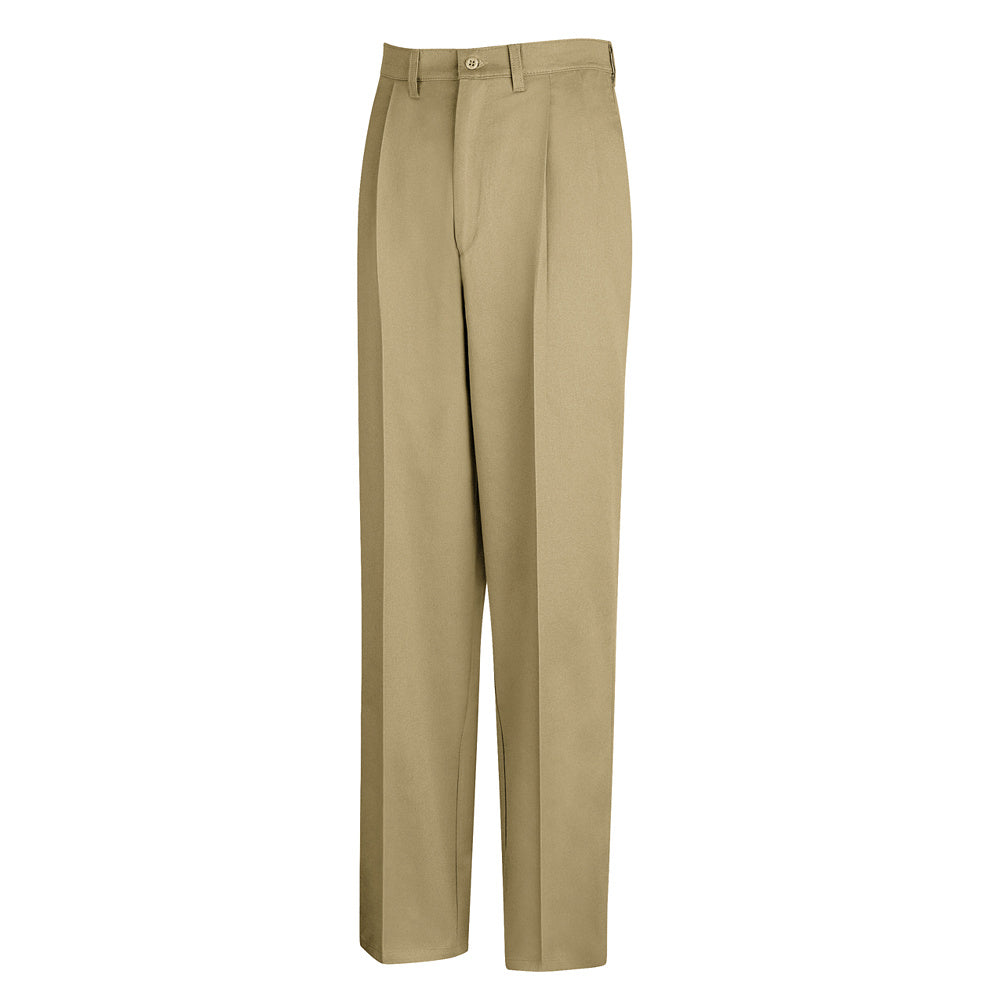 Red Kap Pleated Front Cotton Pant PC46 - Khaki-eSafety Supplies, Inc