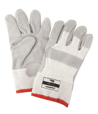 Honeywell One Size Fits Most White Guard Dog Leather Cut Resistant Gloves With Seamless Knit Wrist, Kevlar Lined, Reinforced Kevlar Stitched Palm-eSafety Supplies, Inc