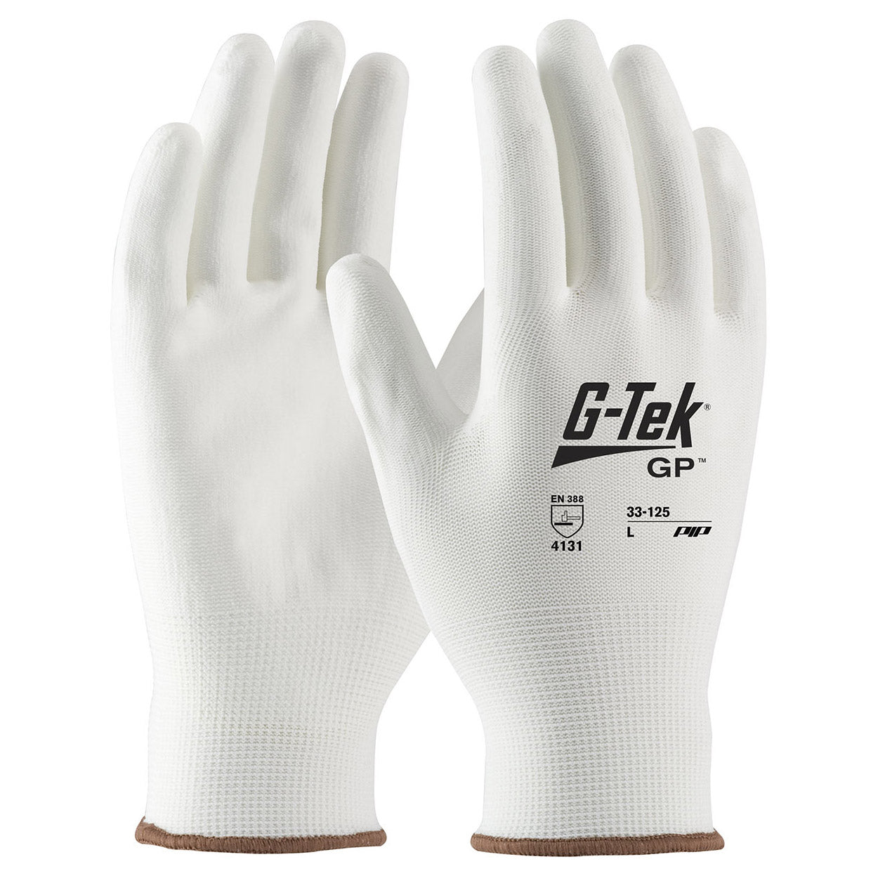 PIP 33-125 G-Tek NP Seamless Knit Nylon Gloves - Polyurethane Coated Smooth Grip on Palm & Fingers (12 Pairs)-eSafety Supplies, Inc