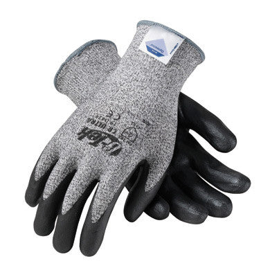 Protective Industrial Products X-Large G-Tek CR Ultra 13 Gauge Cut Resistant Black Foam Nitrile Palm And Fingertip Coated Work Gloves With Gray Seamless Liner And Continuous Knit Cuff-eSafety Supplies, Inc