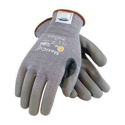Protective Industrial Products Small MaxiCut 5 By ATG Medium Weight Cut Resistant Gray Micro-Foam Nitrile Palm And Fingertip Coated Work Gloves With Gray Seamless Dyneema,-eSafety Supplies, Inc