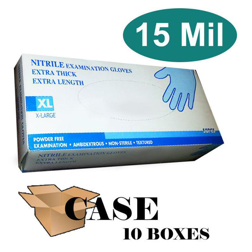 High-Risk Powder-Free Nitrile Gloves - Case Size Medium-eSafety Supplies, Inc