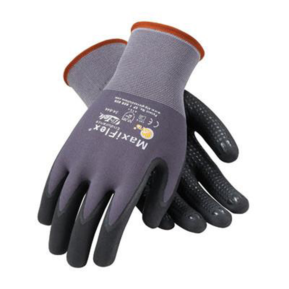 PIP 34-844 MaxiFlex Endurance Seamless Knit Nylon Gloves with Nitrile Coated Palm - Micro Dot Palm (12 Pairs)-eSafety Supplies, Inc