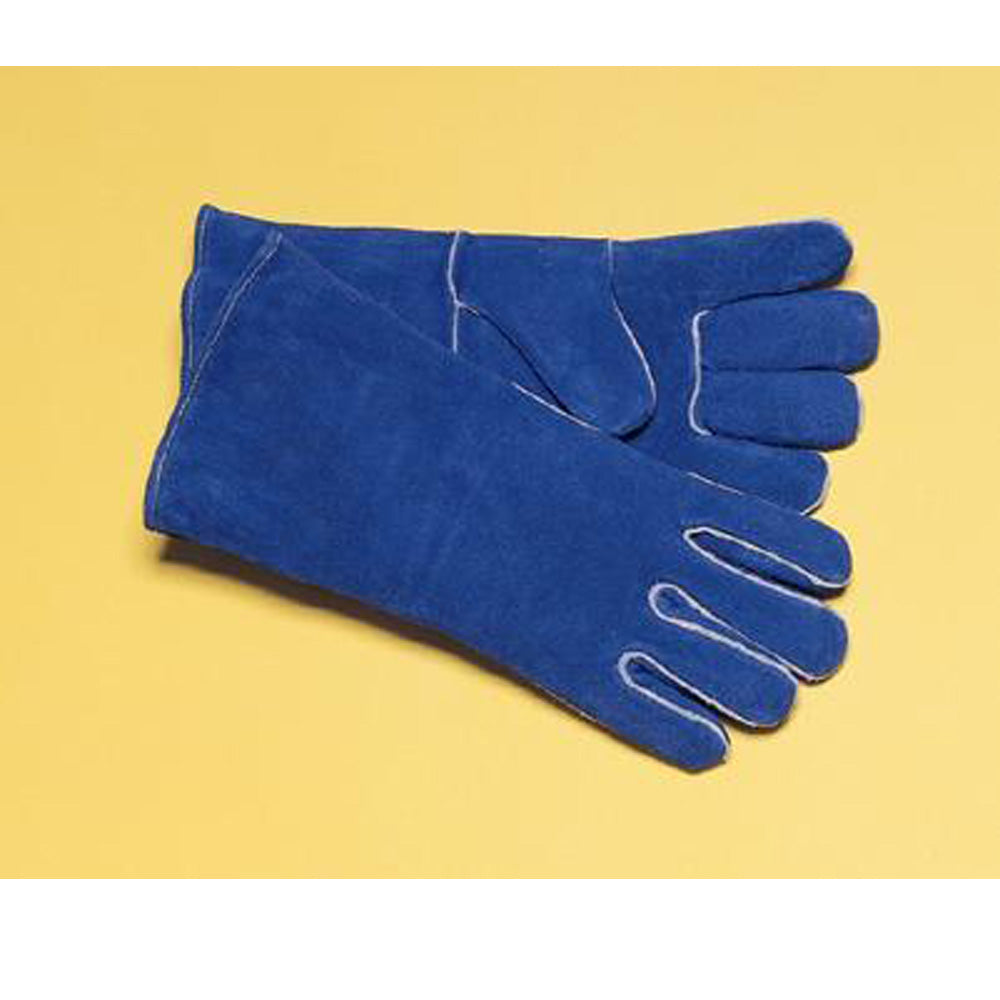 Radnor Ladies Blue 12" Shoulder Split Cowhide Cotton/Foam Lined Insulated Welders Gloves With Reinforced, Wing Thumb-eSafety Supplies, Inc
