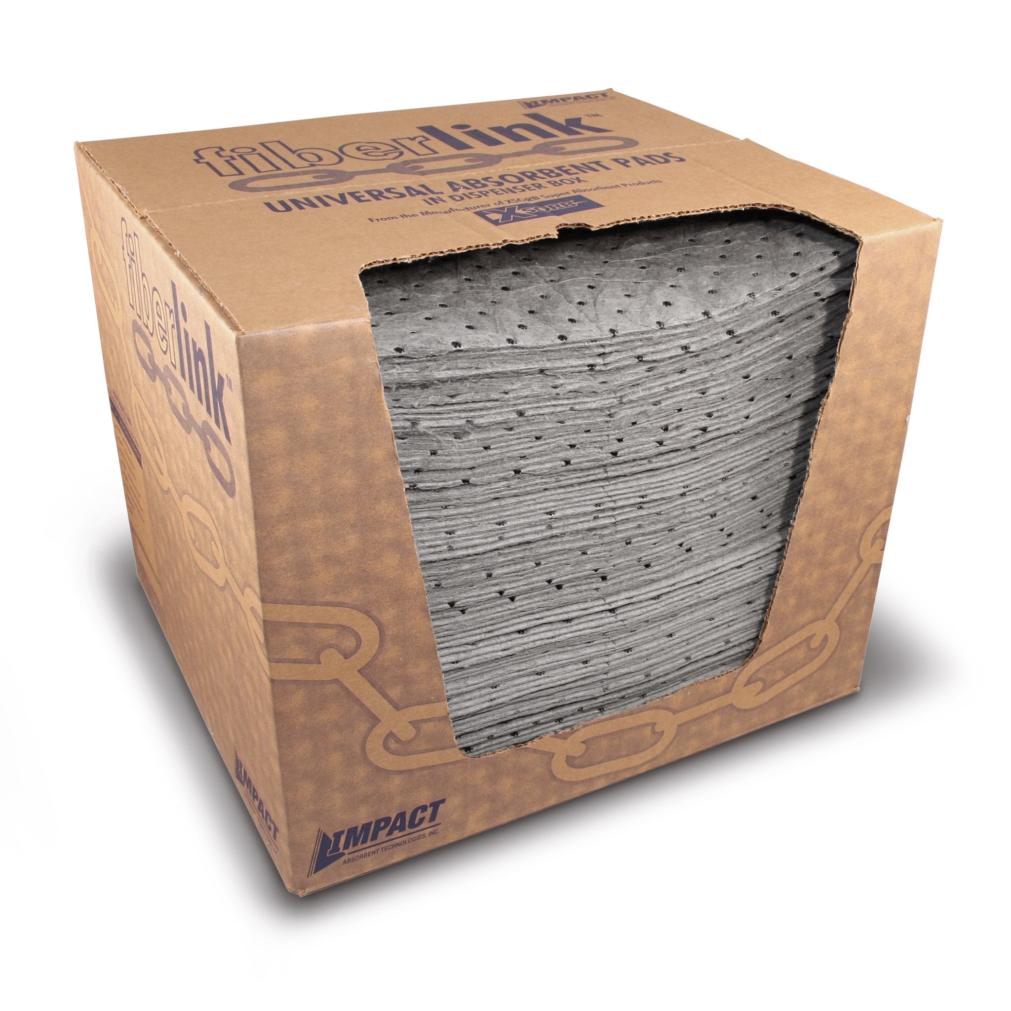 FiberLink Universal Absorbent Pads in Dispenser Box - 200/BOX-eSafety Supplies, Inc