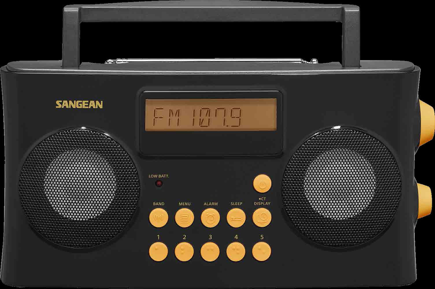 Sangean-PR-D17 AM / FM-RDS Portable Radio Specially Designed for the Visually Impaired with Helpful Guided Voice Prompts-eSafety Supplies, Inc
