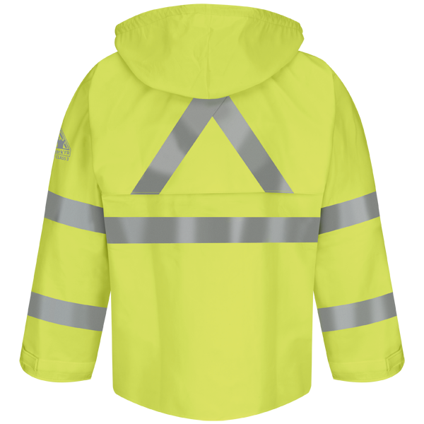Bulwark - Hi-Visibility Flame-Resistant Rain Jacket HRC2-eSafety Supplies, Inc
