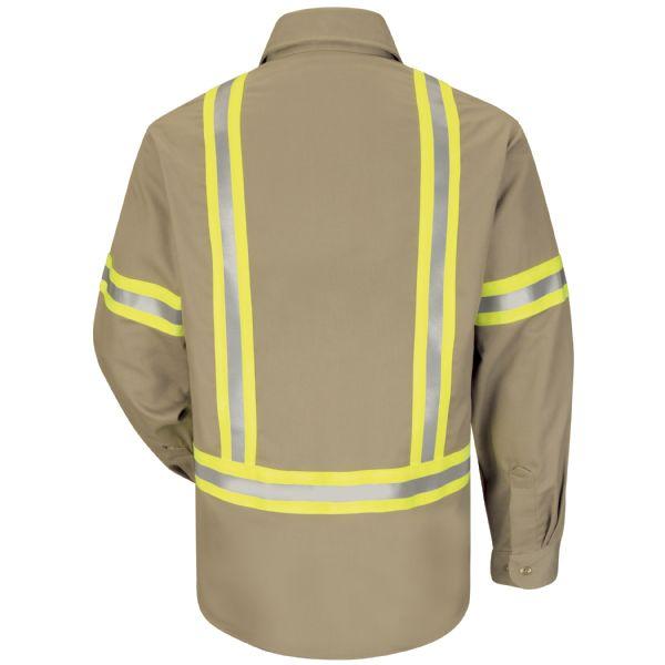 Bulwark Enhanced Visibility Uniform Long Shirt - Excel Fr Comfortouch - 7 Oz-eSafety Supplies, Inc