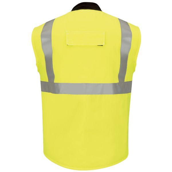 Bulwark Men's Hi Vis Insulated Long Vest With Reflective Trim - Cooltouch 2-eSafety Supplies, Inc