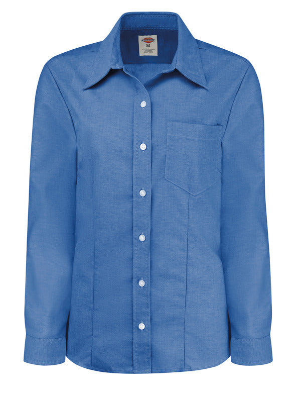 Dickies Women’s Long-Sleeve Stretch Oxford Shirt