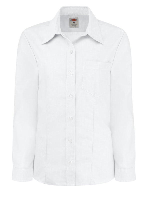 Dickies Women’s Long-Sleeve Stretch Oxford Shirt
