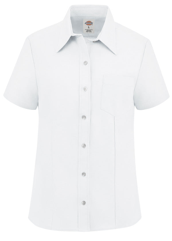 Dickies® Women’s Short-Sleeve Stretch Oxford Shirt