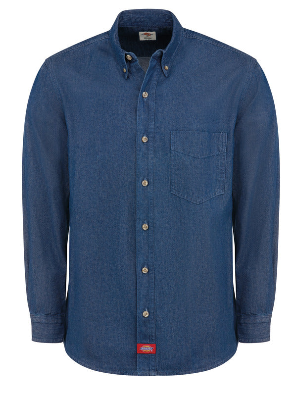 Dickies® Men’s Denim Long-Sleeve Work Shirt