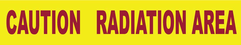Caution Radiation Area Printed Barricade Tape - Roll-eSafety Supplies, Inc